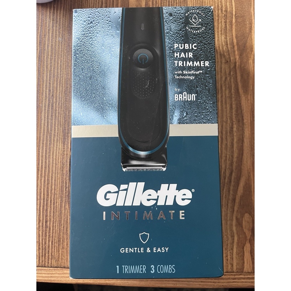 New! Gillette INTIMATE Pubic Hair Trimmer Gentle Easy